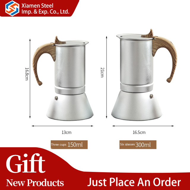 North European 150ml 300ml Stove Top Moka Pot or Espresso Mocha Coffee Maker