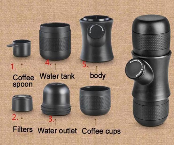 Best Portable Espresso professional travel Coffee Outdoor Mini Espresso car Coffee Maker for Camping household