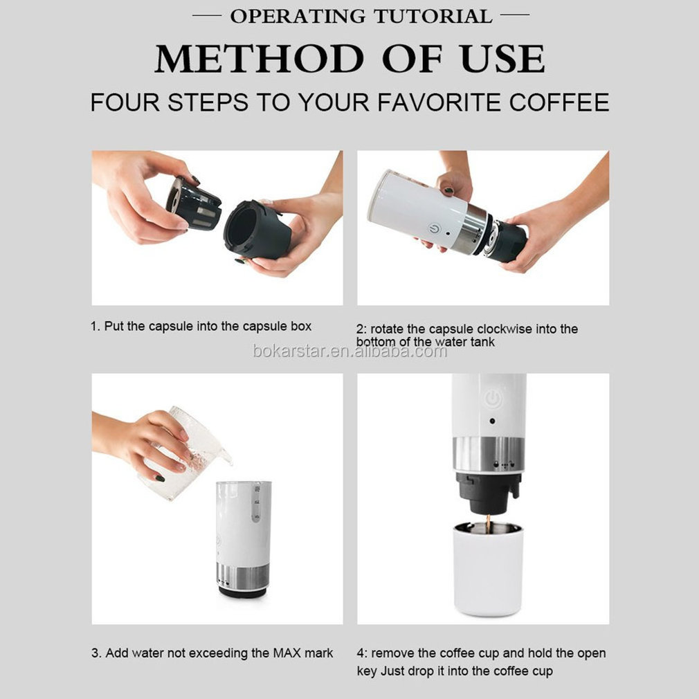 wholesale reusable Mini Automatic Handheld multi capsules coffee machine