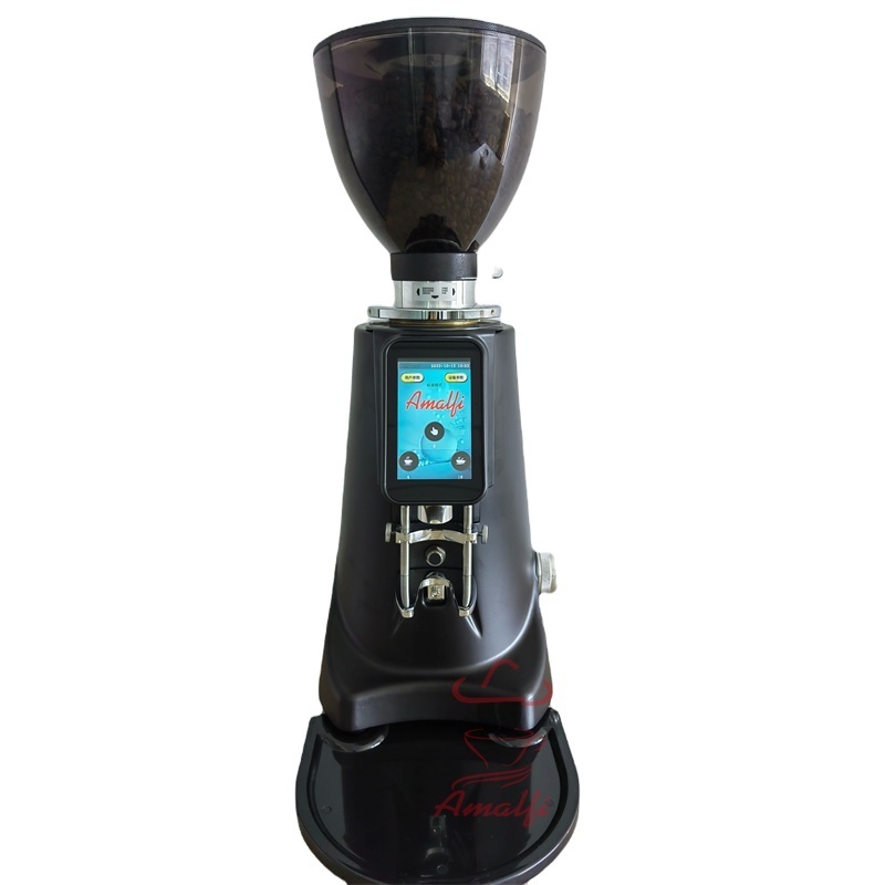 Commercial  adjustable 74mm Flat Burrs Electric Burr Coffee Grinder with Touch Screen electric espresso coffee bean grinder