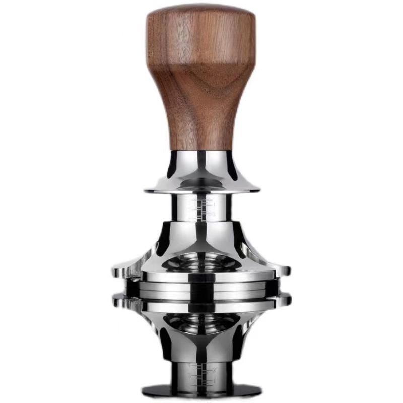 Manual espresso 51mm 304 Stainless Steel adjustable 58.35/58/58.5mm Flat Base coffee tamper distributor barista coffee leveler