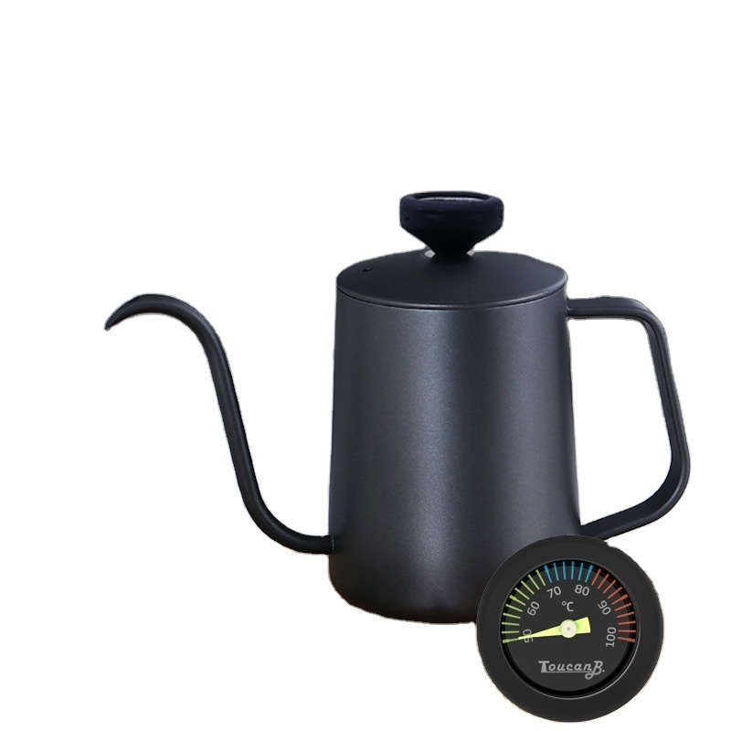 600ML one-touch pour over brewing Kettle Enamel Household cold brew Stainless Steel  Coffee Pot coffee espresso maker