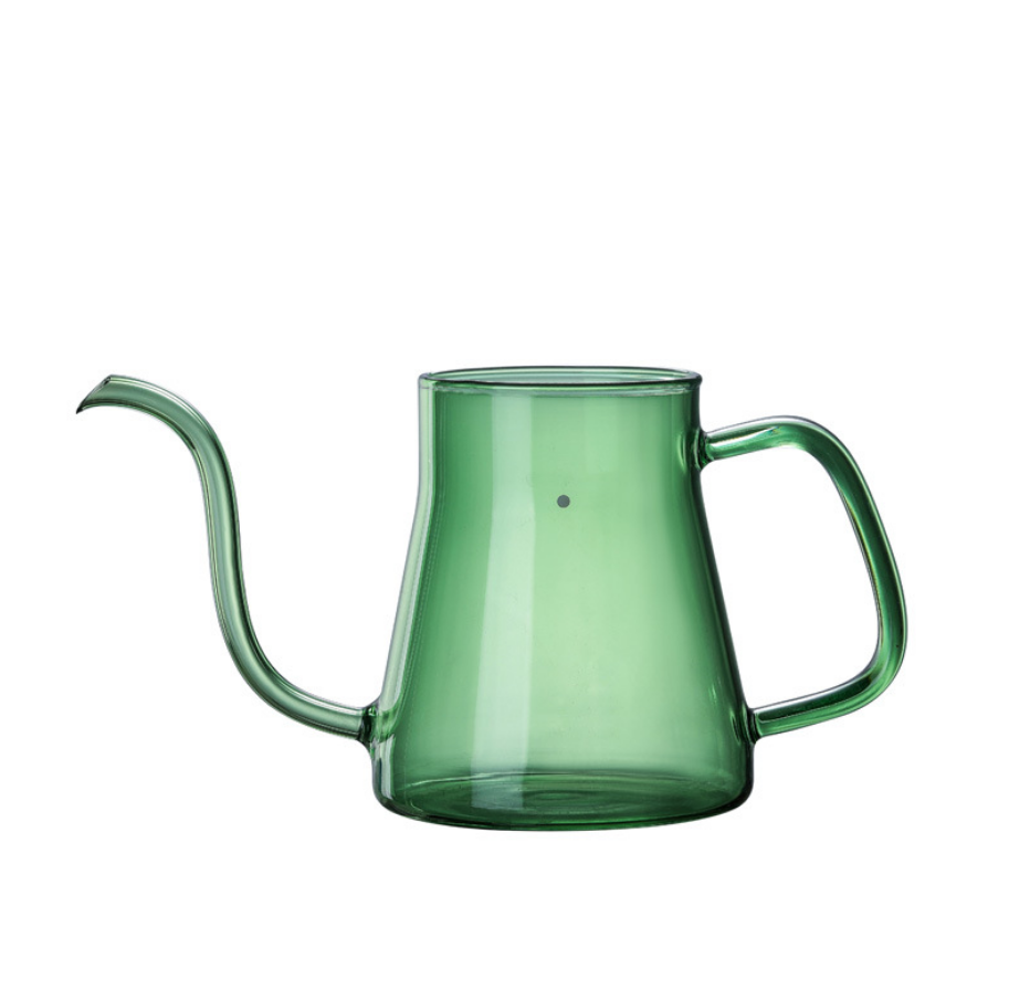 new Product Gooseneck 550ml Borosilicate Glass Coffee Kettle Pour Over Pot V shaped 60 Drip Teapot