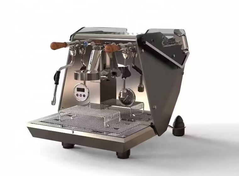 New Design Commercial 2.7KW motor Metal framework E61 brewing group boilers Variable brew pressure Espresso coffee Machine