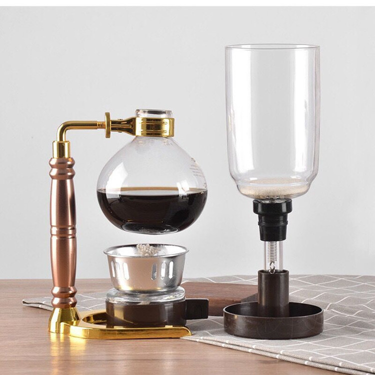 portable glass stainless steel  espresso cup drip vacuum syphon coffee maker