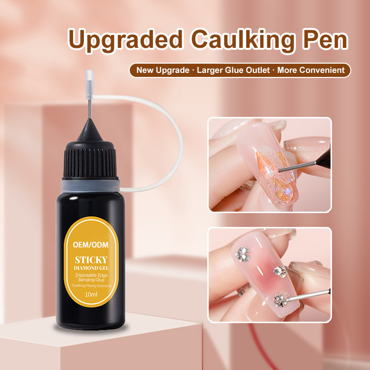 Super Nail Art Jewelry Sticky Diamond Glue Enhanced Transparent Nail Art Jewelry Glue Phototherapy Nail UV Glue Tool