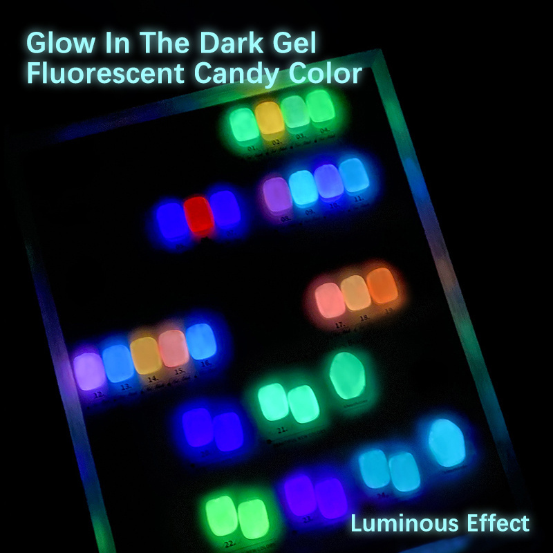 Luminous Gel Polish Customized Glow In The Dark Gel Private Label Resin UV Gel Nail Glue