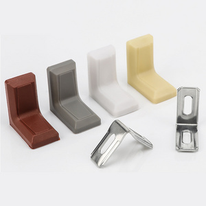 Hot Sale Kitchen Cabinet Cupboard Hanging Bracket Cabinet Decorative L shape Plastic Right Angle Corner Connecting Brackets