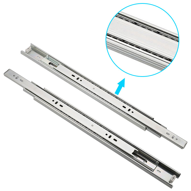 BOKE ball bearing  Drawer Slides Thin Type Slide Metal Box for furniture kitchen cabinet drawer