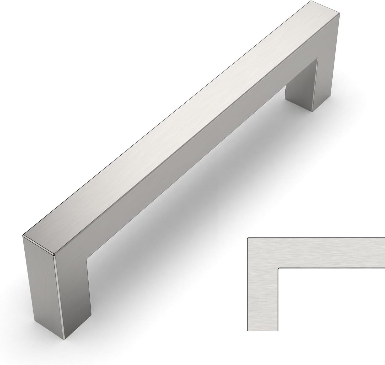 Brushed Satin Nickel Cabinet Pulls Kitchen Cabinet Handles Cabinet Hardware Cupboard Handles Square Drawer Pulls