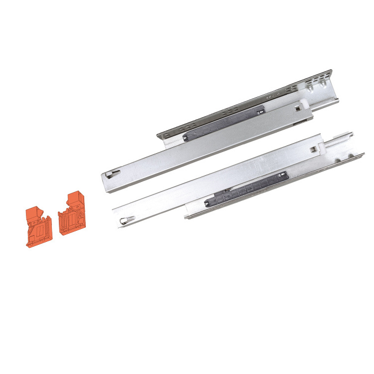 Chinese factory  dtc 22 inch Soft Close hardware full extension drawer slide for kitchen cabinet