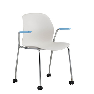 High Quality White Conference Room Stackable Waiting Stackable Plastic Chair Stacking Chair