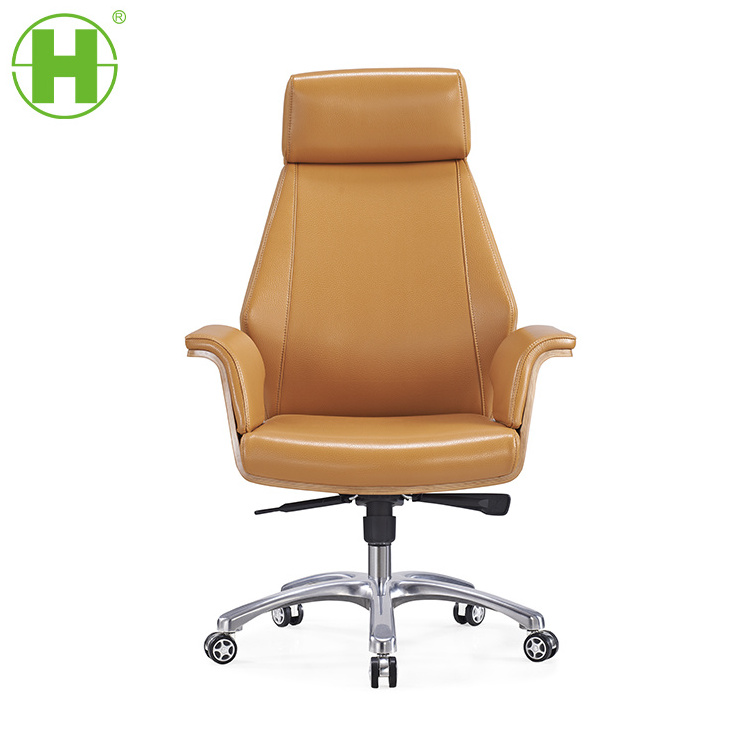 861A hot sell huashi High End Manager Office Chair Real Leather Executive Chair For Boss