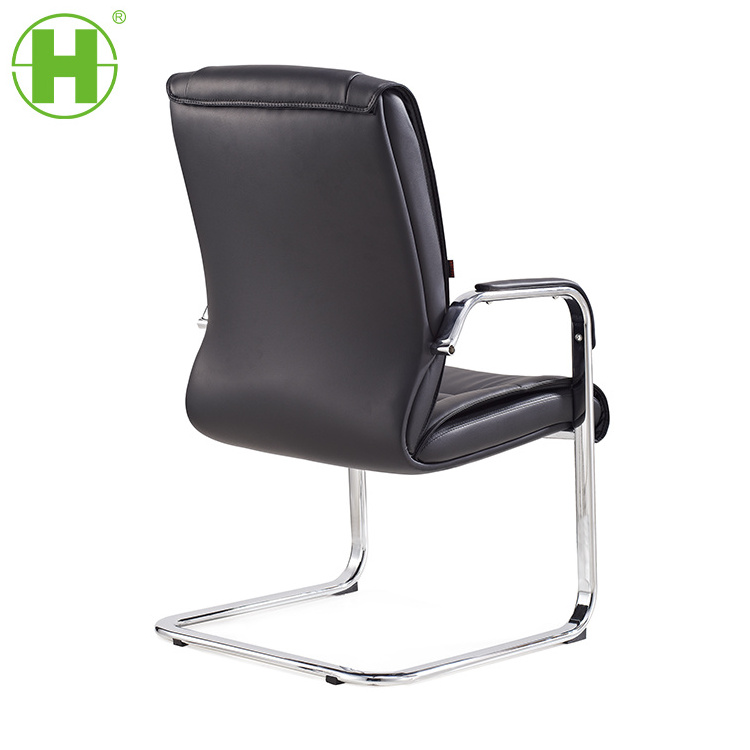 Office Chair Without Wheels 8239C PU Leather Ergonomic Chairs for Elegant Office Conference Room