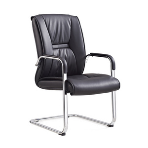 Office Chair Without Wheels 8239C PU Leather Ergonomic Chairs for Elegant Office Conference Room