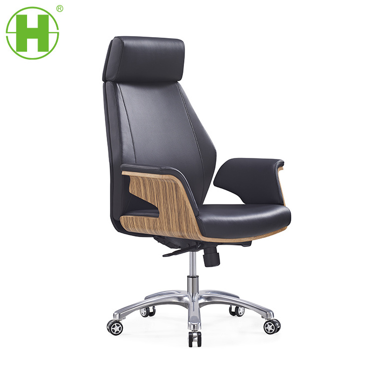 861A hot sell huashi High End Manager Office Chair Real Leather Executive Chair For Boss