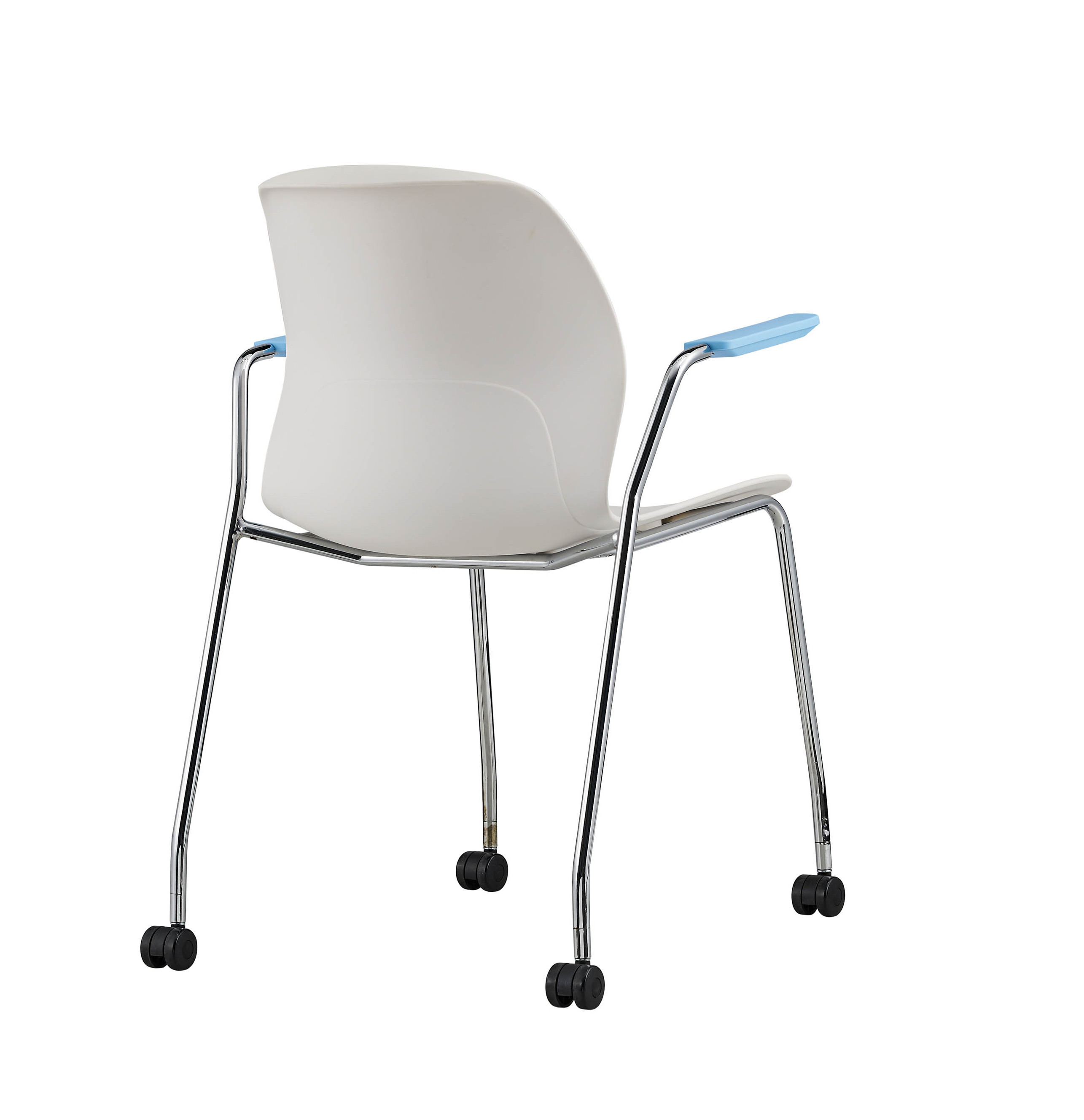 High Quality White Conference Room Stackable Waiting Stackable Plastic Chair Stacking Chair