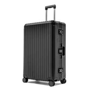 2024 boke Custom All Aluminum Magnesium Alloy Luggage Large Capacity Aluminum Frame Pure Metal Suitcase Password Case