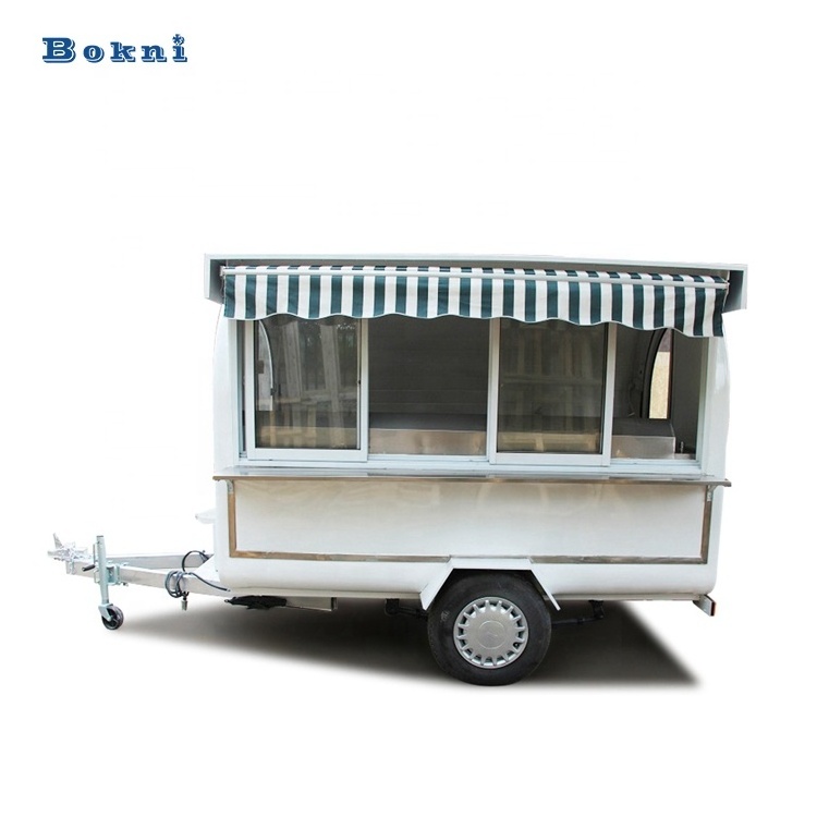 Street Food Trailer Truck With Light Vintage Drinks Food Car  Tricycle Coffee Concession Trailers Vending Carts