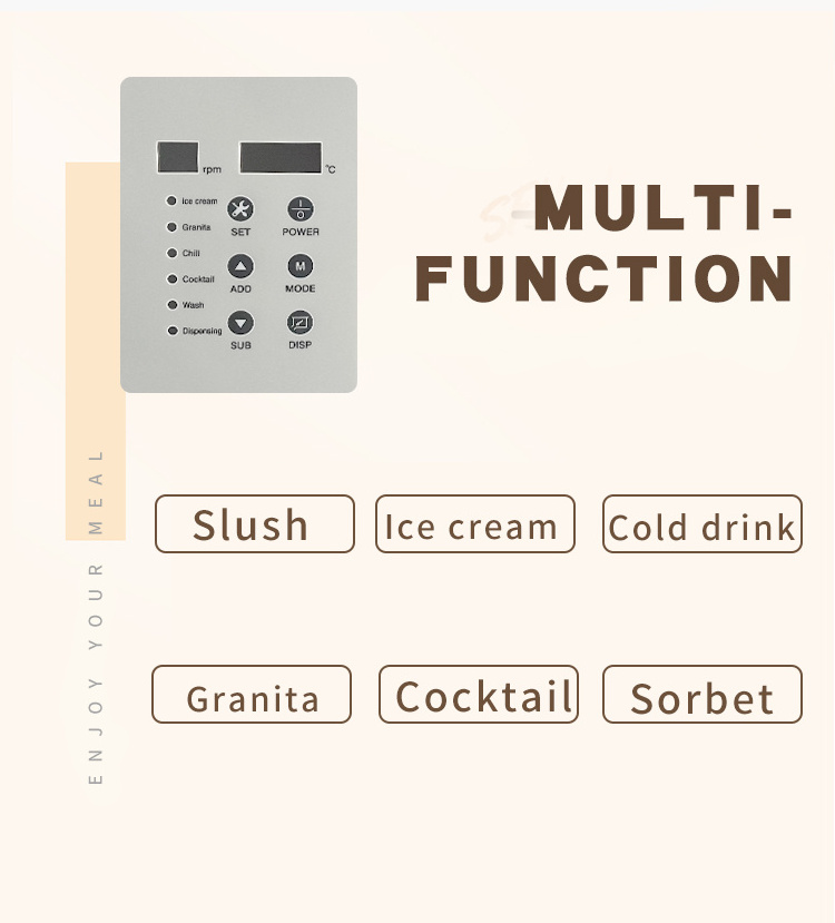 Commercial Frozen Drink Beverage Machine Frozen Cocktails Slushy Machine Granita Margarita Slush Slushie Machine