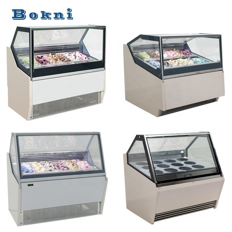 Portable Table Top Mini Gelato Freezer Ice Cream Display Ice Cream Showcase Display Small Gelato Display Freezer Gelato Showcase