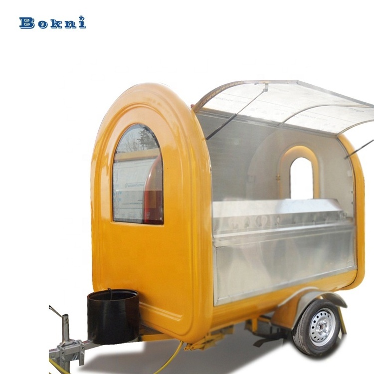 Street Food Trailer Truck With Light Vintage Drinks Food Car  Tricycle Coffee Concession Trailers Vending Carts