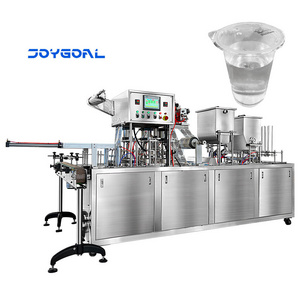 automatic yogurt pudding ice cream water jelly cup filling sealing machine yogurt packaging machine