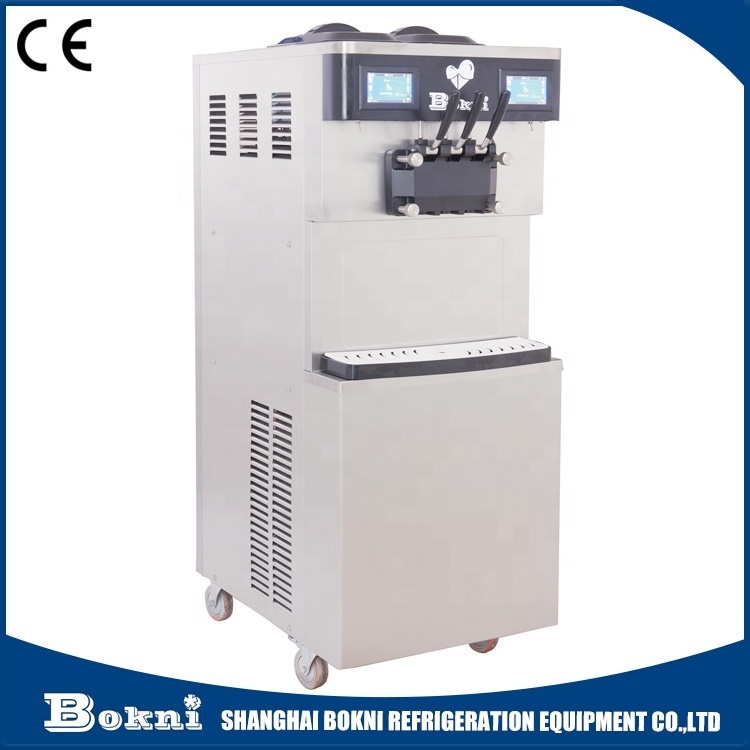 3 Flavors High Quality Liquid Nitrogen Soft Ice Cream Machine Price