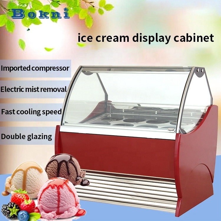 Portable Table Top Mini Gelato Freezer Ice Cream Display Ice Cream Showcase Display Small Gelato Display Freezer Gelato Showcase