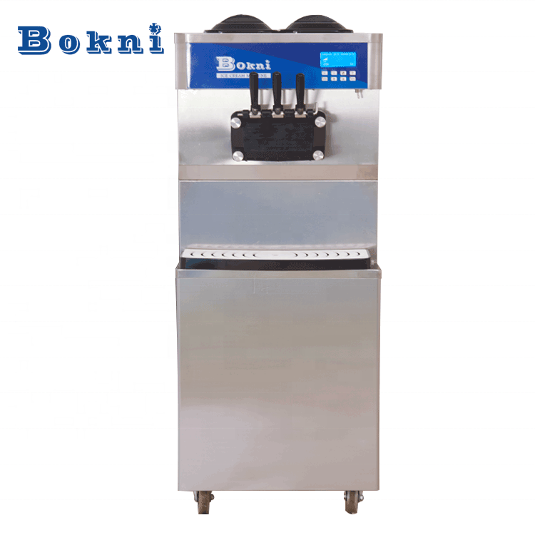 3 Flavors High Quality Liquid Nitrogen Soft Ice Cream Machine Price