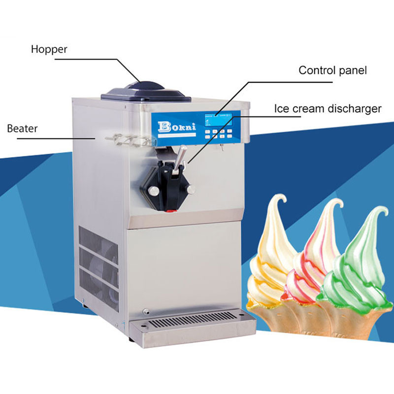 Double cylinder spaghetti ice cream machine with small capacity