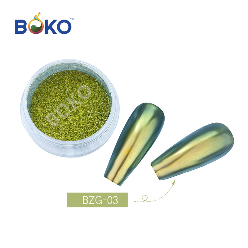 BOKO Nail Chameleon Powder  Colors 0.2g Chrome Nail Powder Magic Mirror Powder  Chrome Pigments Liquid