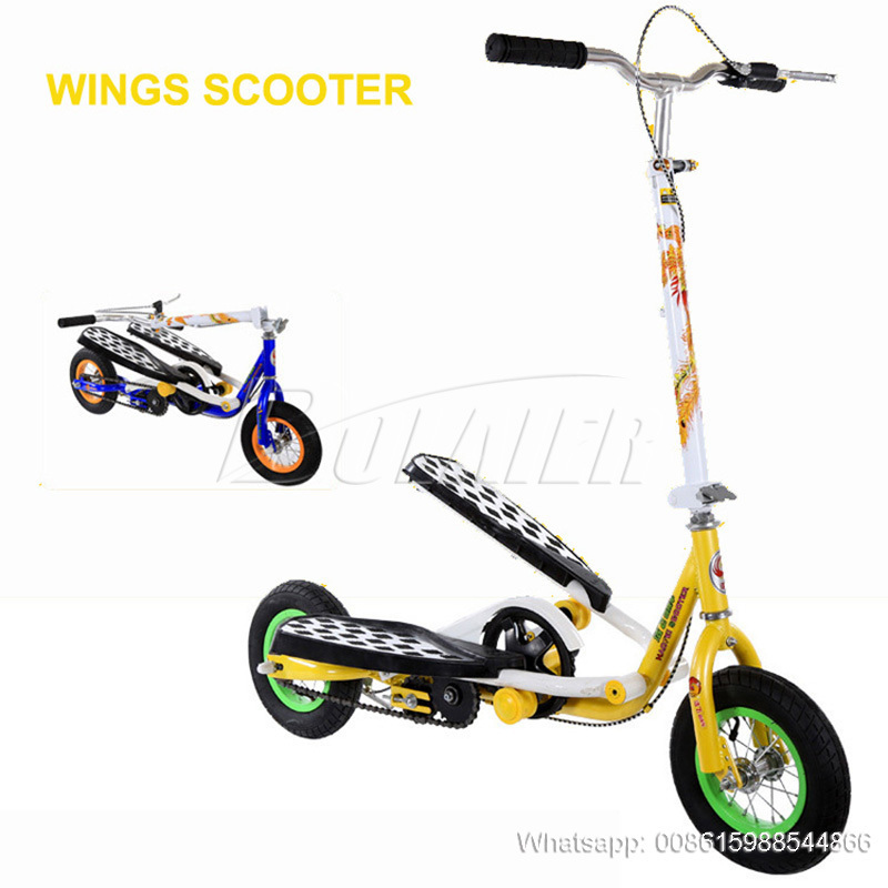 Wing Flyer Scooter  Fitness Foot Step Dual Pedalfor Kids and Adults Kids 3 Wheel Scooter /Kick Scooters