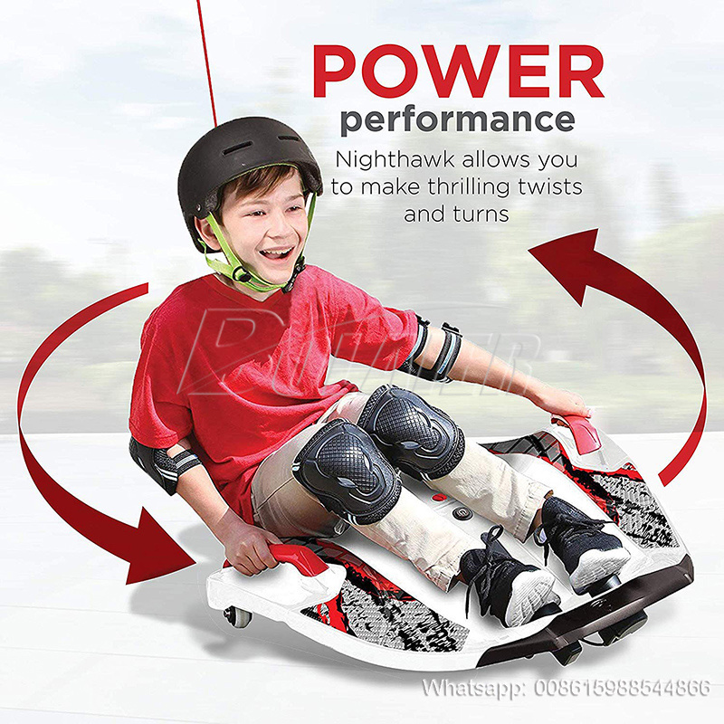 24V 120W Electric Go Kart Kids Electric Drift Crazy Devil Fish Balance Car