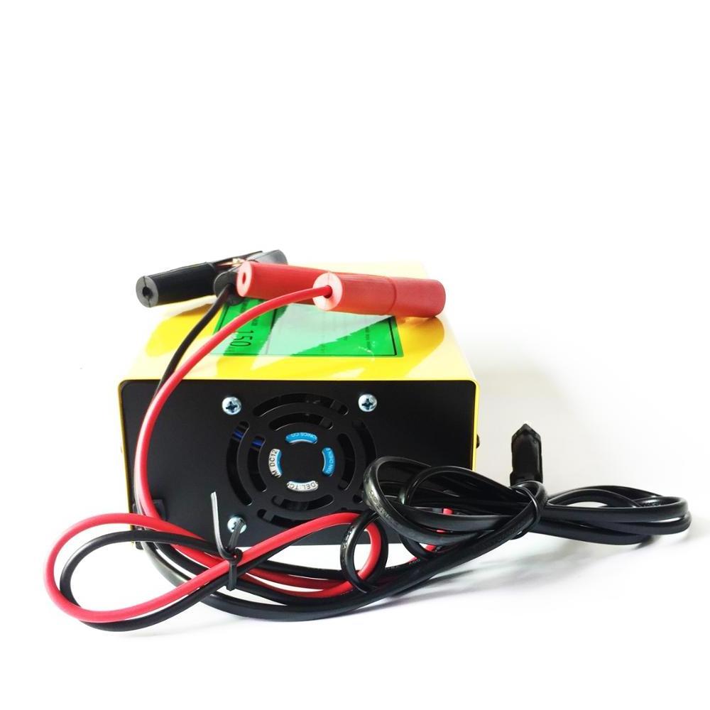 Automatic 12 V 24 V Car Battery Charger LED Display 5-Stage Intelligent Pulse Repair Charger