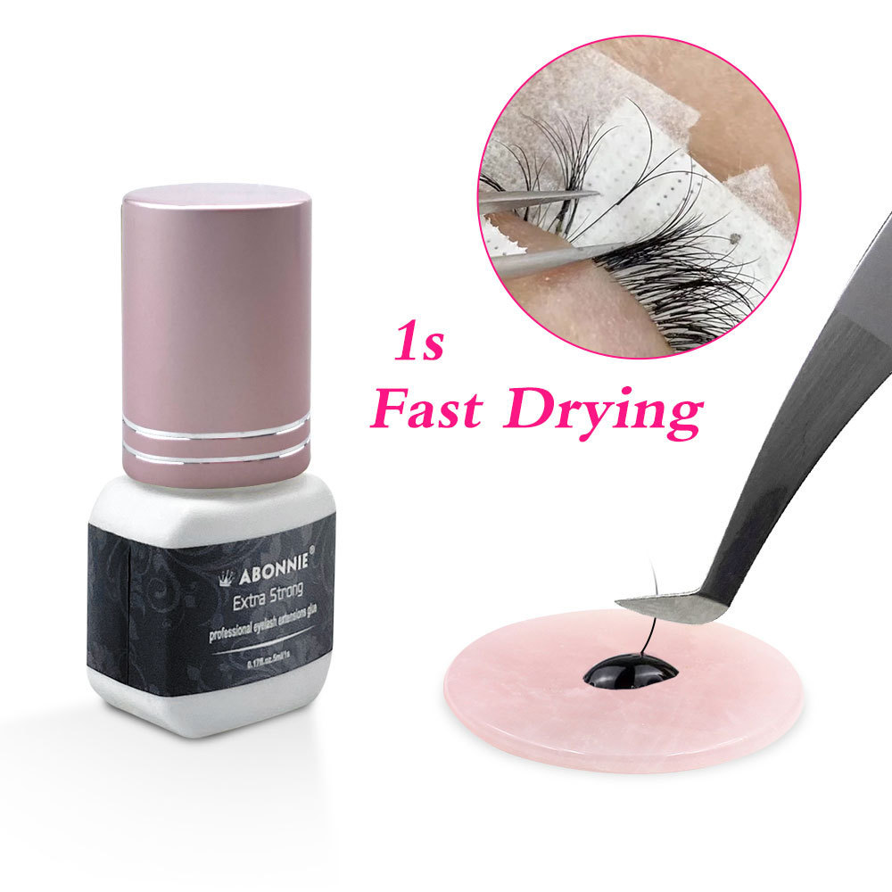 Wholesale No irritation lash extension glue 0.3 0.5 1--2s Fast Drying lash glue sticker logo Eye Lash Extension Adhesive