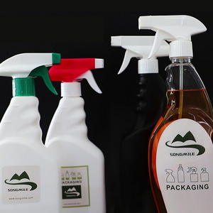 Yuyao Songmile Wholesale 28mm 400 410 415 PP Plastic Foam Trigger Spray 28/410 Heads Bottle 350 ml 500ml Trigger Sprayer Bottles