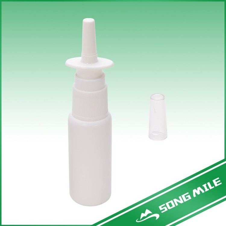 PP Whole White Nasal Spray with Fine Mist Foaming Nozzle Pump Sprayer in Plastic PE Bottle for Nasosinusitis