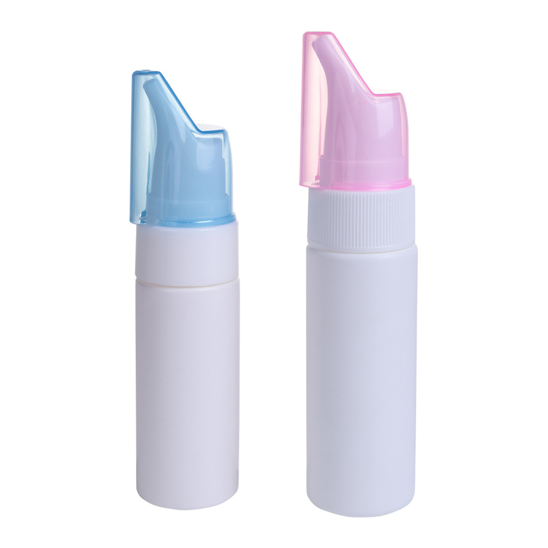 PP Whole White Nasal Spray with Fine Mist Foaming Nozzle Pump Sprayer in Plastic PE Bottle for Nasosinusitis