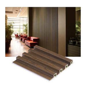 popular decoration hollow wpc slats seamless carbon board wall wood plastic composite panel for hotel