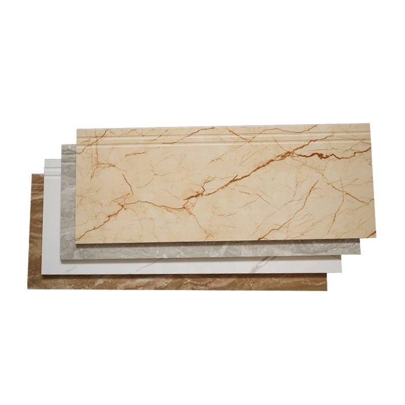 internal 470x1200 Non Slip Edge Original Groove Beige Marble Ceramic Stairs Nosing Step Tile