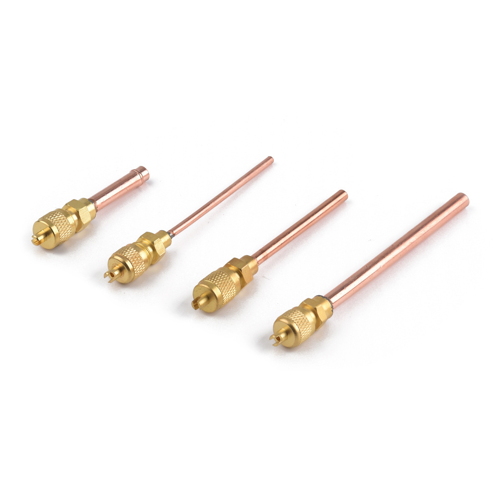 gas refrigerant refrigeration part copper r134a ac access valve charging pin valve for sale