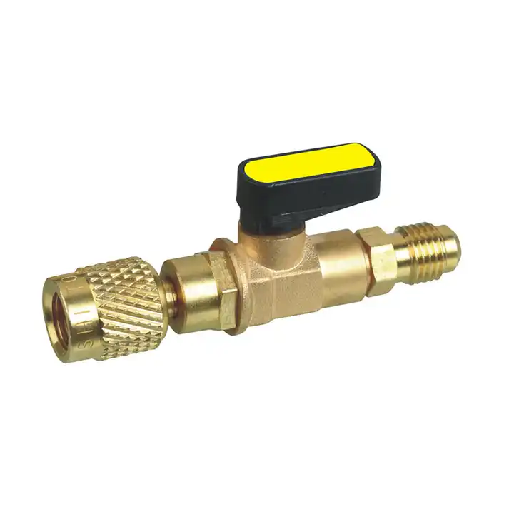 GBP Ball shut off valve Refrigeration Ball Valve For Charging Gas Hose Air conditioner parts