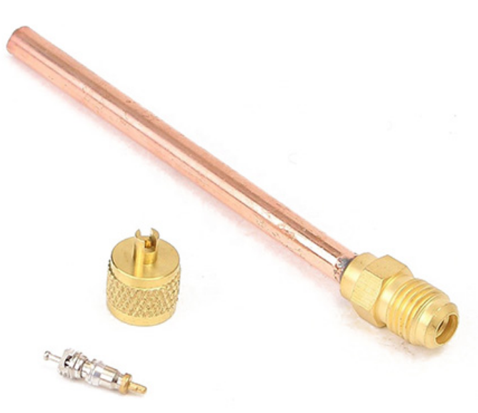 gas refrigerant refrigeration part copper r134a ac access valve charging pin valve for sale