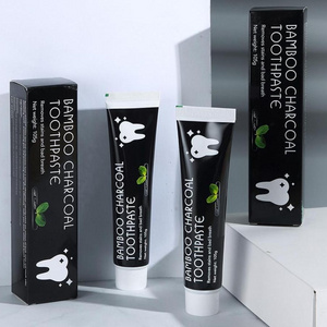 Organic teeth tube natural activated charcoal whitening toothpaste