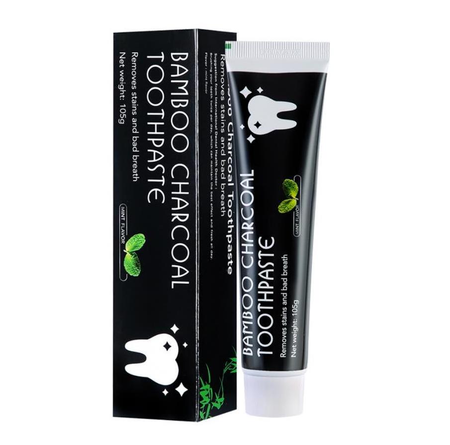 Organic teeth tube natural activated charcoal whitening toothpaste