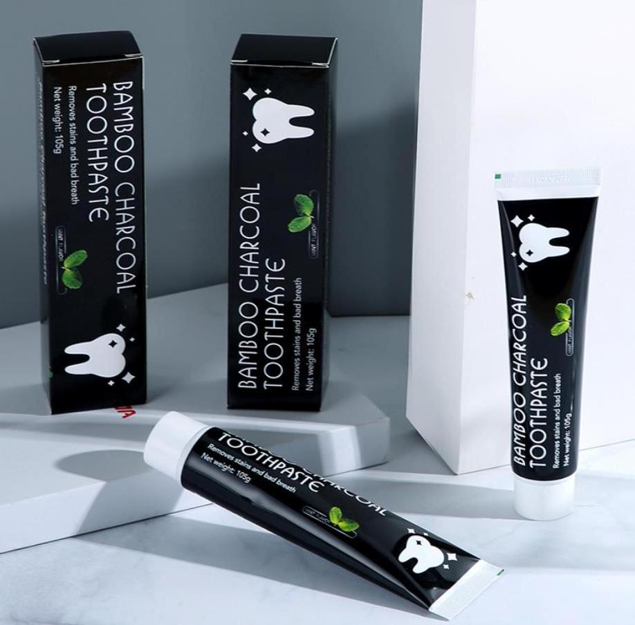 Organic teeth tube natural activated charcoal whitening toothpaste