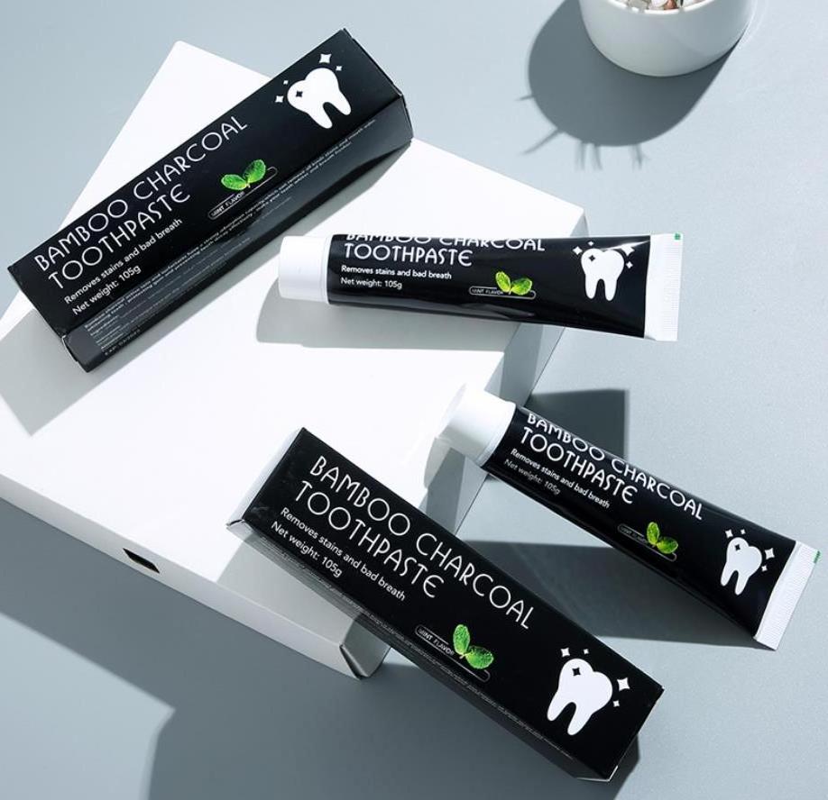 Organic teeth tube natural activated charcoal whitening toothpaste