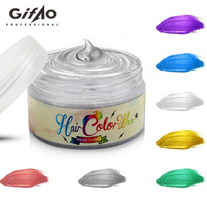 Private Label Washable One Day Temporary Lightness Dye Style Gel Hair Color Wax