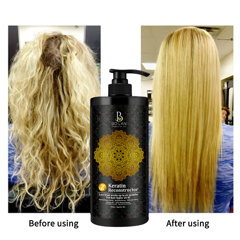 Oem Damage Hair Keratin Treatment Smoothing Brazilian Straightening Treatment